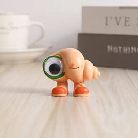 手指公仔卡通跨境解压人偶树脂批发指套爆款配件 马塞尔的壳批发