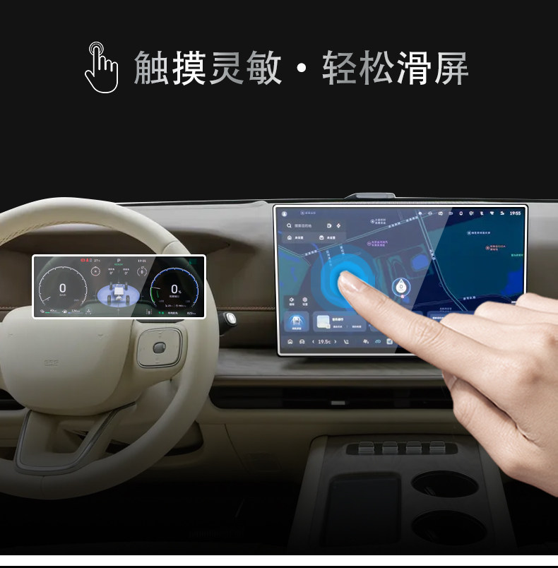 Suitable for Haval Great Wall H10 central control navigation instrument interior screen protection tempered film decorative accessories and modification parts