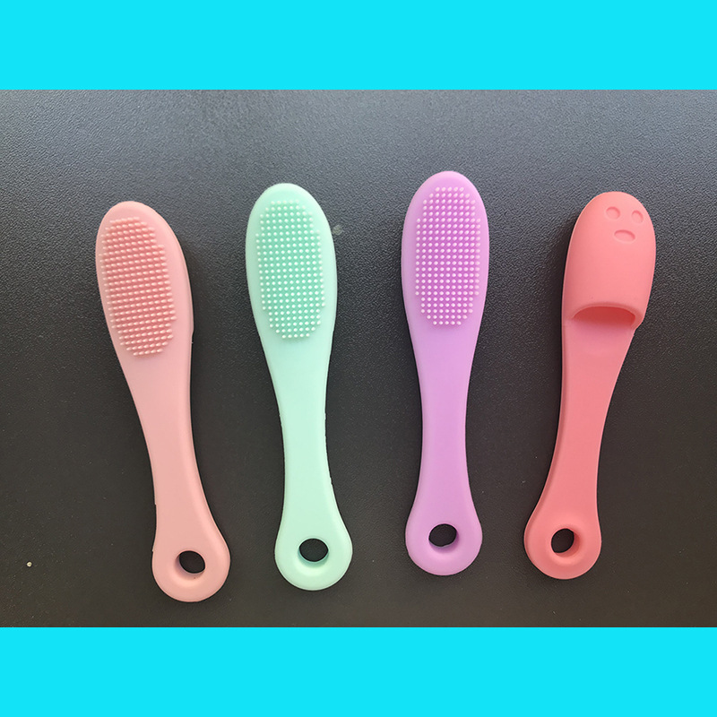 Cepillo de nariz Cepillo de nariz para puntos negros Cepillo de labios de piel muerta de queratina Cepillo de dientes para bebés Cepillo de limpieza de nariz de silicona