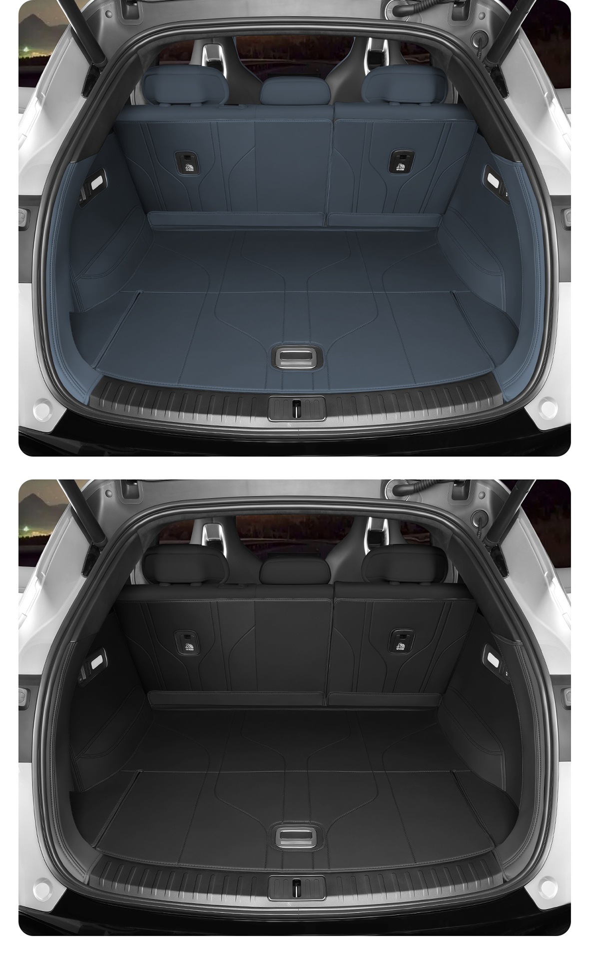 Suitable for Xiaomi Yu7 Trunk Mat, Fully Surrounded Leather Dust-Proof Trunk Mat, Special Car Interior Accessories