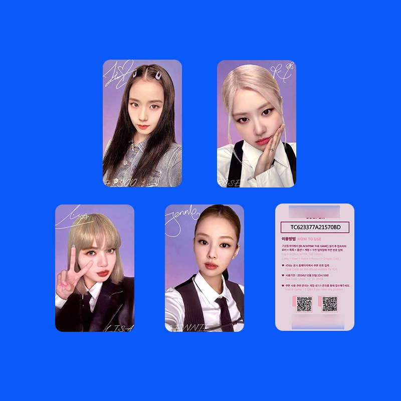 Черный розовый Pink Ink BPTG The Girls K4 YG Карта Rose Park Caicai Jisoo Jin Zhixiu