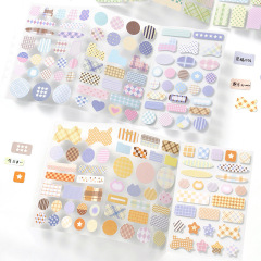 NOTE FOR 70% off ステッカーライン雑感韓国ベーシックドット子猫蝶ハンドブック DIY 素材装飾