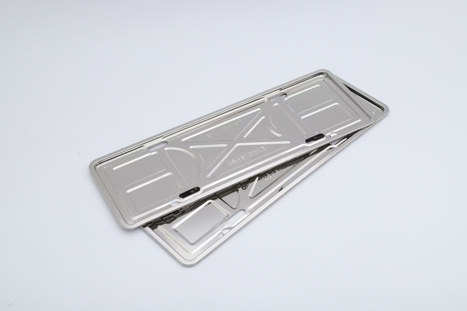 500g iron license plate holder for small cars, galvanized car tray plate holder, new traffic regulations license plate tray frame