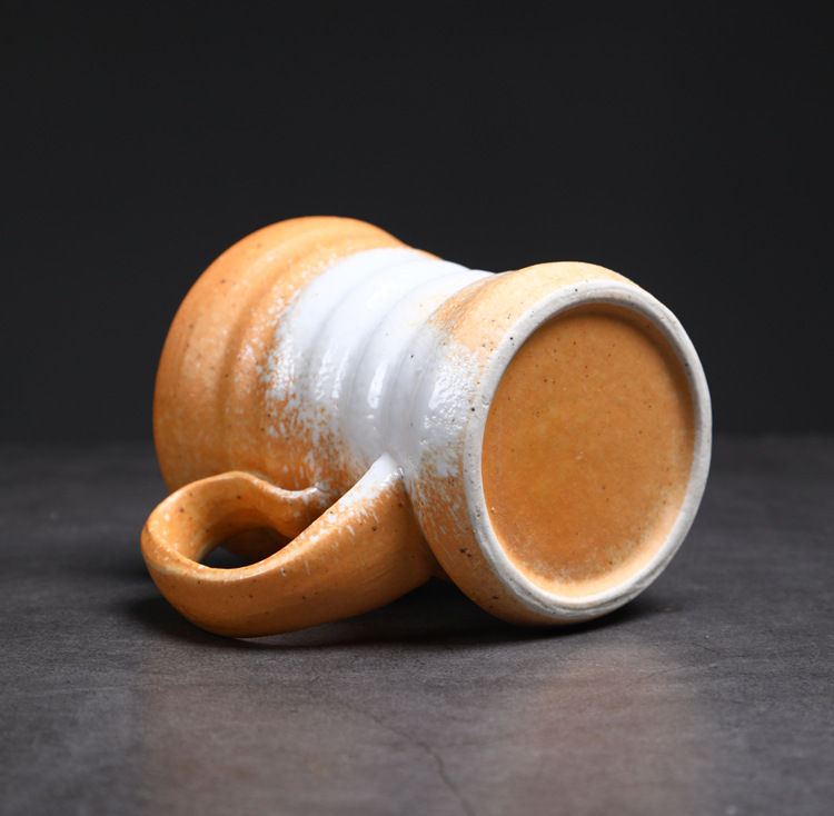 Vintage Ceramic Mugs Middle Eastern Style Kiln Fired Water Cups_voghion.com