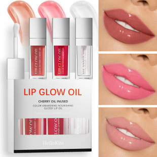 HelloKiss mirror Moisturizing Lip Oil moisturizing brightening water light non-logo lip oil cover box cross-border makeup