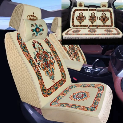 Car Cushion Blended Imitation Wool Handmade Carpet Short Plush Fully Surrounded Four Seasons Universal Pure Wool Five-seater Car Cover