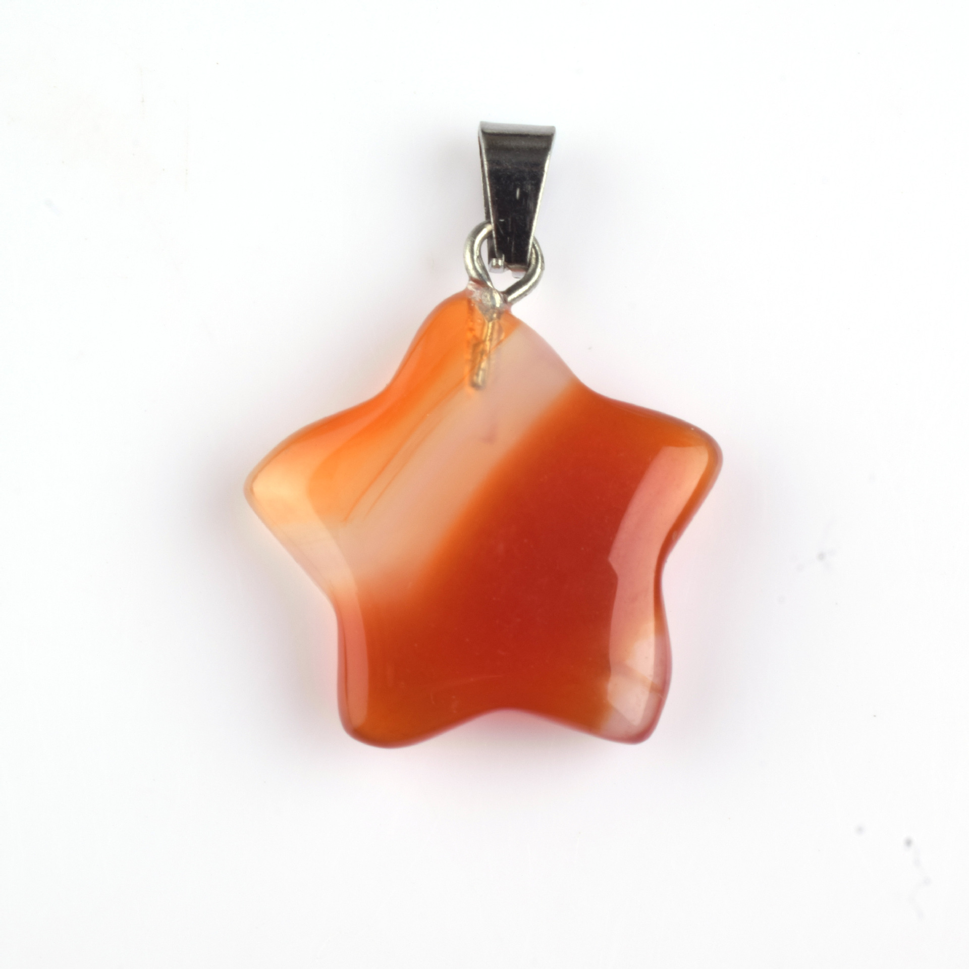 Colgante de piedra de estrella de color natural colgante de amatista de estrella de color pentagramas colgante de estrella de cielo colgante DIY joyas artículos