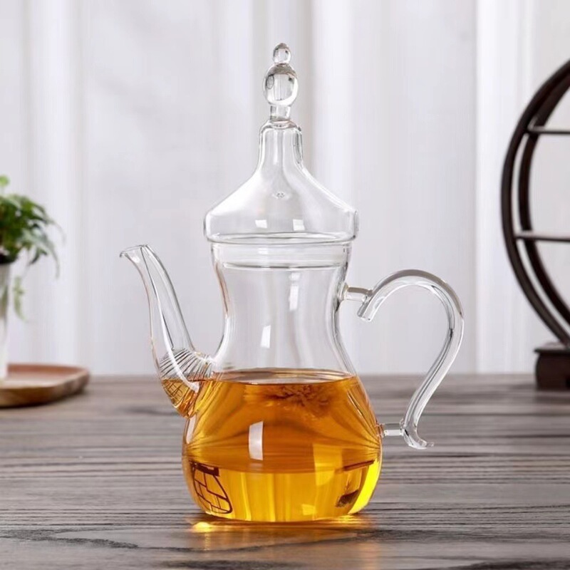 Arabic Glass Coffee Pot, Transparent High Borosilicate Tea Kettle, Floral Teapot, Heat-Resistant Brewing Pot, Portable Hand-Brewing Pot Arabic Glass Coffee Pot, Transparent High Borosilicate Tea Kettle, Floral Teapot, Heat-Resistant Brewing Pot, Portable Hand-Brewing Pot