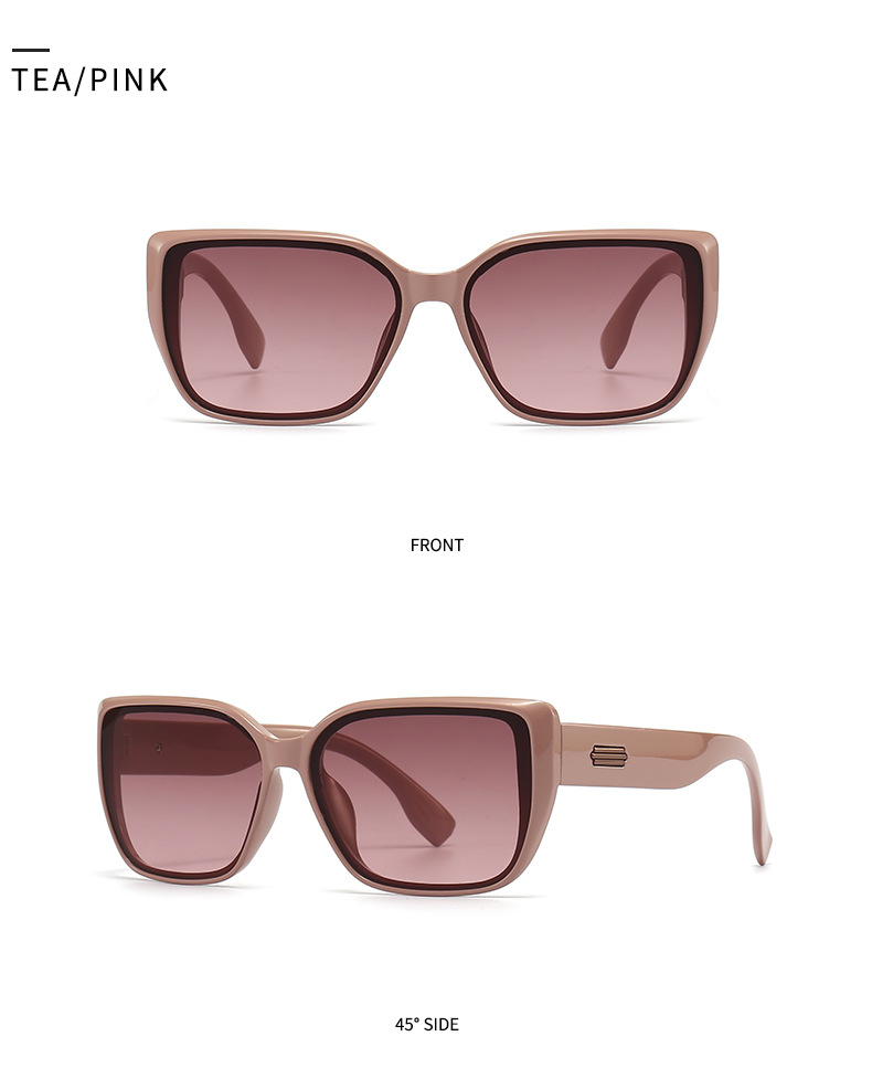 2023 foreign trade cross border metal accessories square frame sunglasses for men European and American street style sunglasses for women wholesale 9120_voghion.com