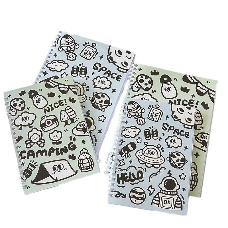 Cuaderno de hojas sueltas B5 Cuaderno de bobina desmontable tendencia creativa A5 estudiante Bloc de notas de alto aspecto