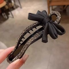 新しいスタイルのブロークンダイヤモンドフルダイヤモンドインターネットセレブクリップ女性のリボンエレガントな 2025 怠惰なヘアカチューシャクリップヘアアクセサリー