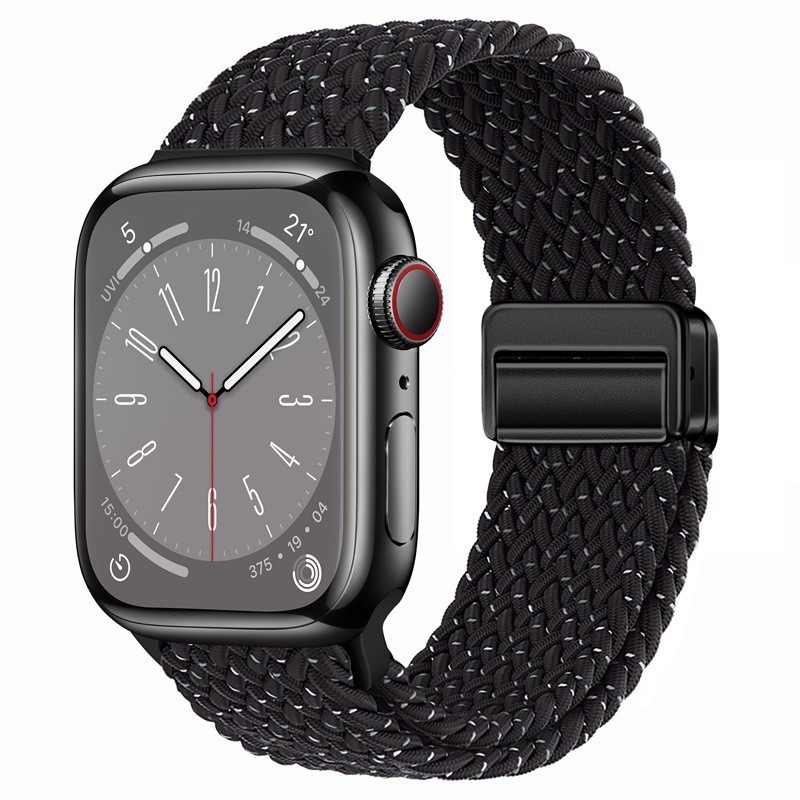 Applewatch10 ナイロン編組磁気時計ストラップ Apple iwach9876 Ultra SE 時計ストラップに適しています。