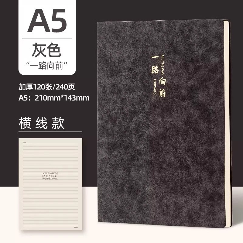 Delit a5 cuaderno de cuero de oveja cuaderno de cuero de cuero suave cuaderno de actas de reuniones de oficina de negocios grueso