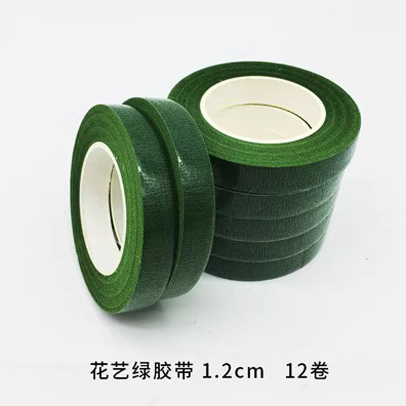 Fábrica directa No. 2 alambre de hierro envuelto en pegamento simulado de flores hechas a mano DIY especial cinta verde lana flor torsión varilla torsión floral image 16