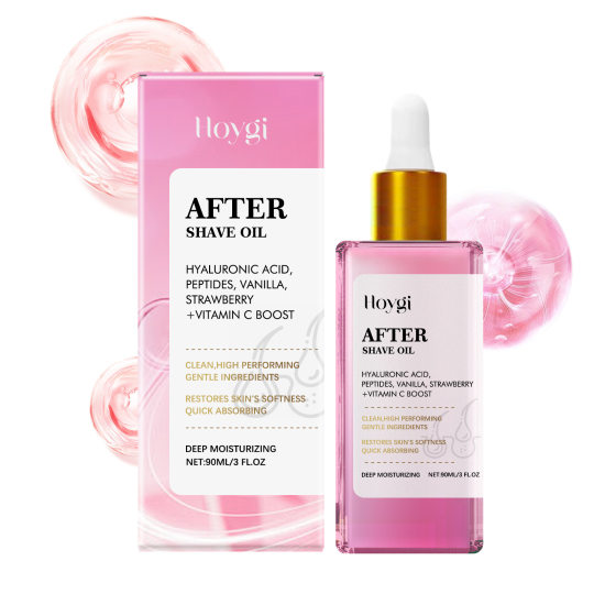 HOYGI Strawberry Flavor Hair After-shave Essential Oil Soothing Skin Moisturizing Smooth Daily Care Oil