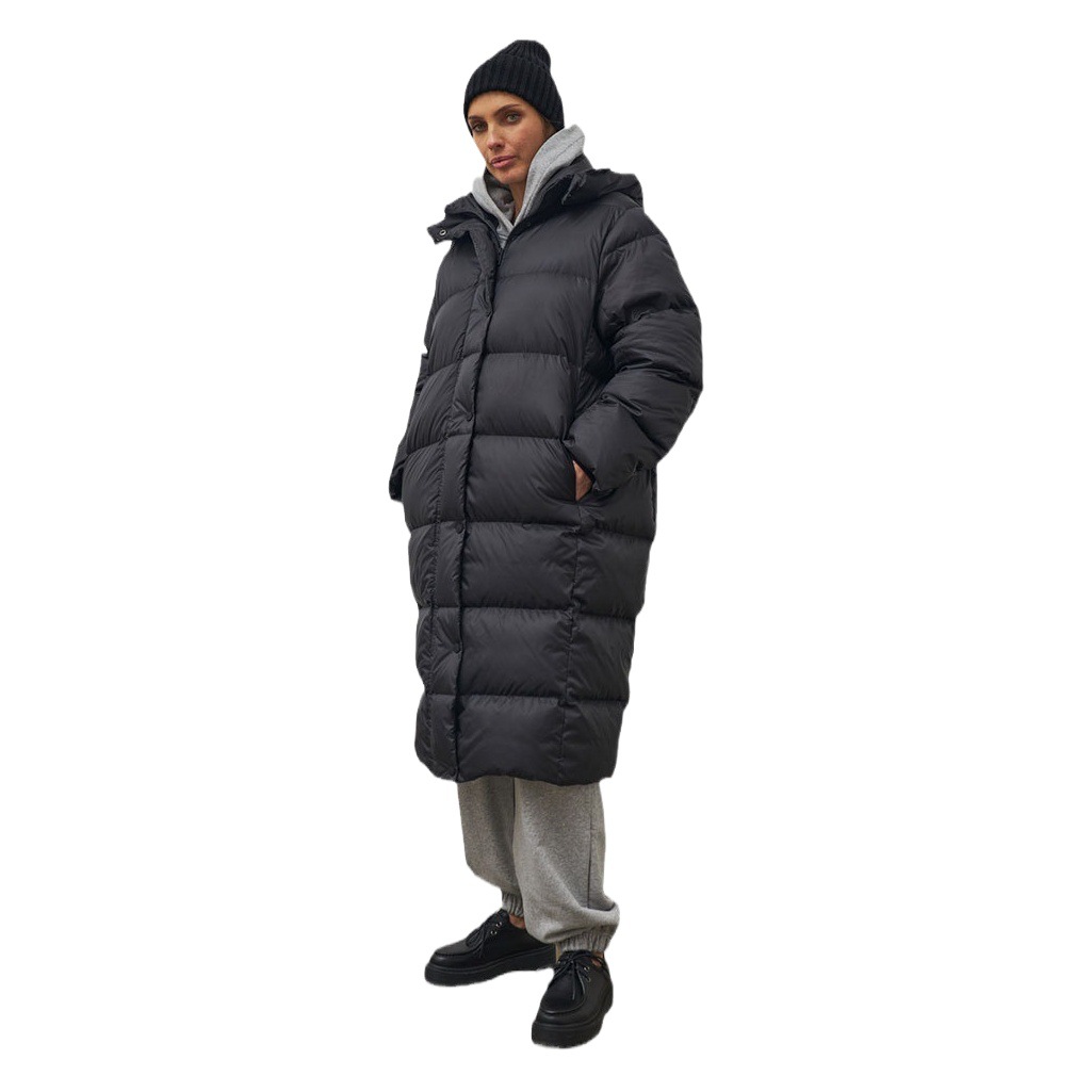 Chaqueta de Plumón Larga y Gruesa para Mujer, Invierno 2025, Plumón de Pato Blanco, Chaqueta de Plumón con Capucha de Alta Gama, Abrigo Extra Largo para Mujer