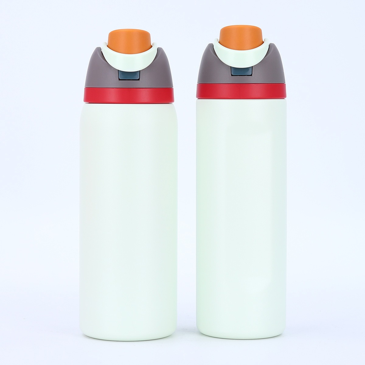 Moda transfronteriza de color sólido taza de fruta creativa 304 taza de acero inoxidable portátil contra caídas de mano taza de salto