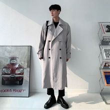 中长款风衣外套男宽松韩版秋冬季过膝英伦风潮流宽松百搭休闲大衣