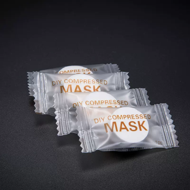 一次性无纺布压缩面膜全黏胶压缩面膜纸糖果面膜纸便携裸粒面膜纸
