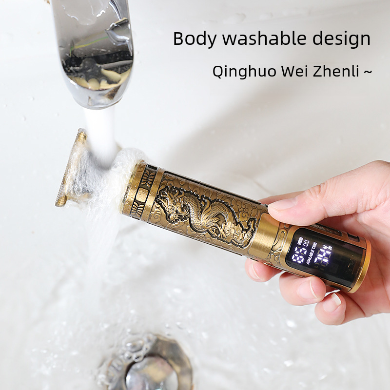 Cross-border T9 head-shaving magic oil head electric push trimmer hair clipper electric razor hair cutter digital electric hair cutter