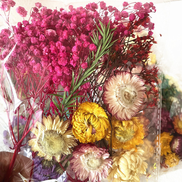Dried flower material bags for immortal dried flower materials…