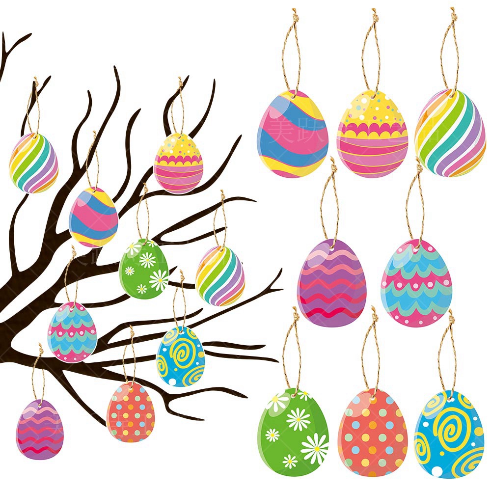 Nuevo Pascua decoración huevo colgante adorno conejo carnaval fiesta decoración huevo pequeña etiqueta colgante