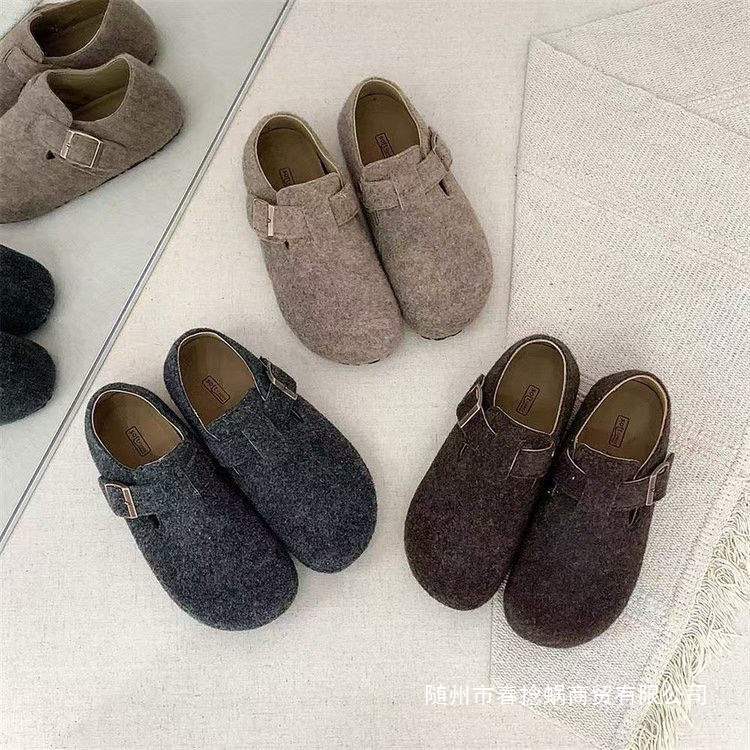 Birkenstock Shoes for Women 2025 New Spring & Fall Women's Shoes Japanese Style Retro Flats Soft Sole Maternity Shoes