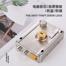 ll外装门锁老式防盗门锁芯级大门木门锁室内外木门锁房门锁铁门