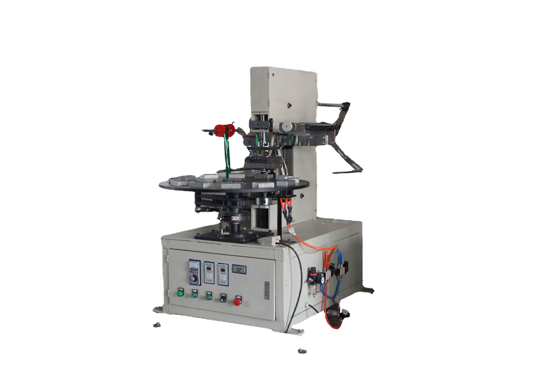 WT-551圆盘烫金机 平面圆柱异性形状塑件表面烫印烫金机 瓶盖烫金