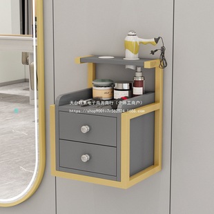Wall-Mounted Barber Shop Tool Cabinet, Hair Salon Special Tool Table, Hair Salon Wall-Mounted Storage Drawer-Type Hair Cutting Cabinet