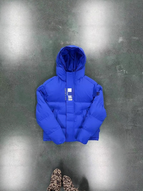 Trapstar 冬の新作トレンディなブランド暖かく厚みのあるショートスタイルのフード付きヒップホップストリートアメリカンジャケット、男性と女性用|undefined