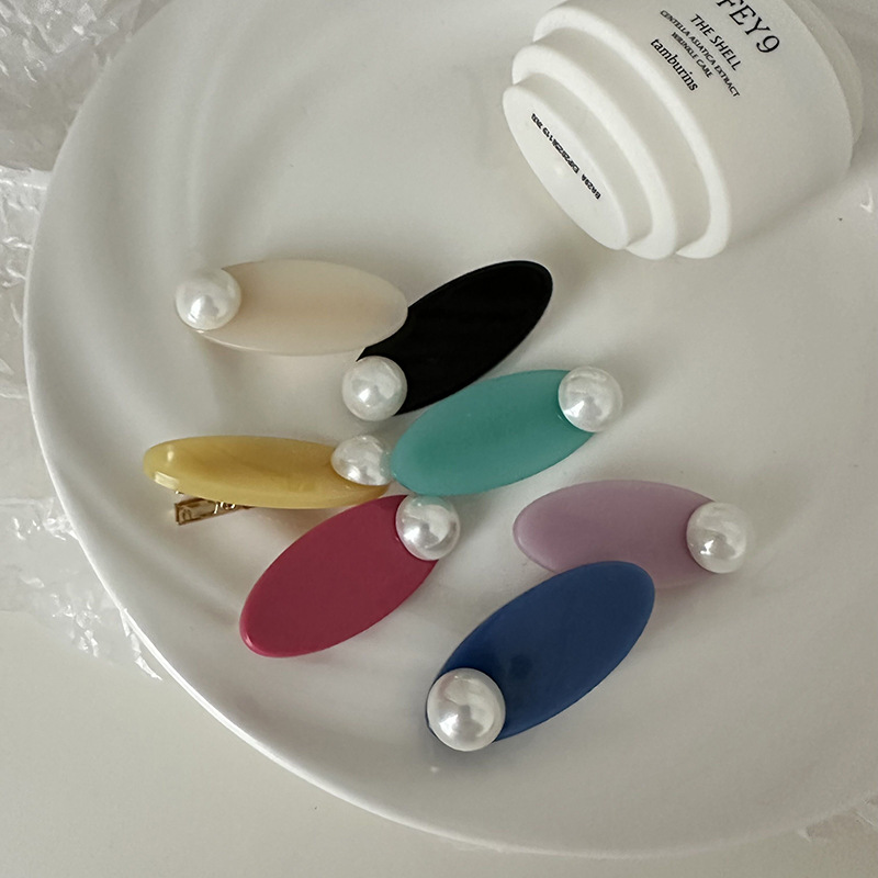 2023 neue Perle haarnadel frauen sommer stirn pony haar clip kopfschmuck seite gebrochen haar ente rechnung clip haar clip_voghion.com