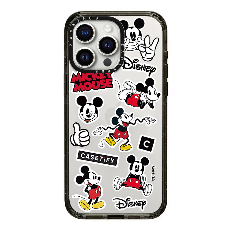 CASE可爱托腮密集米奇iPhone16ProMax苹果15透明14亚克力手机壳13|undefined