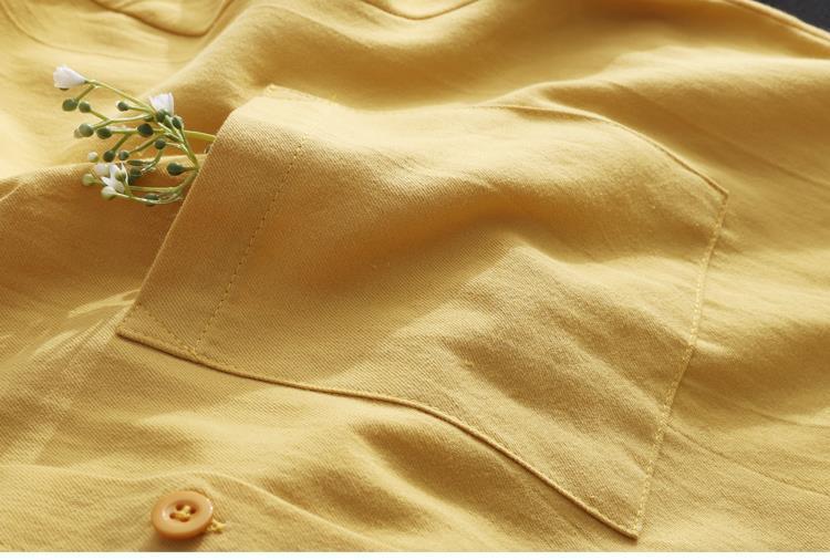 Women's Long Cotton Linen Shirt Loose Slim Fit Casual Elegant Fashion Outerwear Jacket Top For Spring Autumn_ecoleips.com