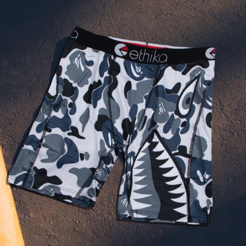 [European and American Hot-Selling Items] Ethika Same Style Men's European and American Trendy Printed Fashion Boxer Briefs Men's Boxer Shorts