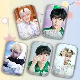 金善禹周边胸章粉丝应援异形方形吧唧徽章礼物痛包谷子挂件装饰品