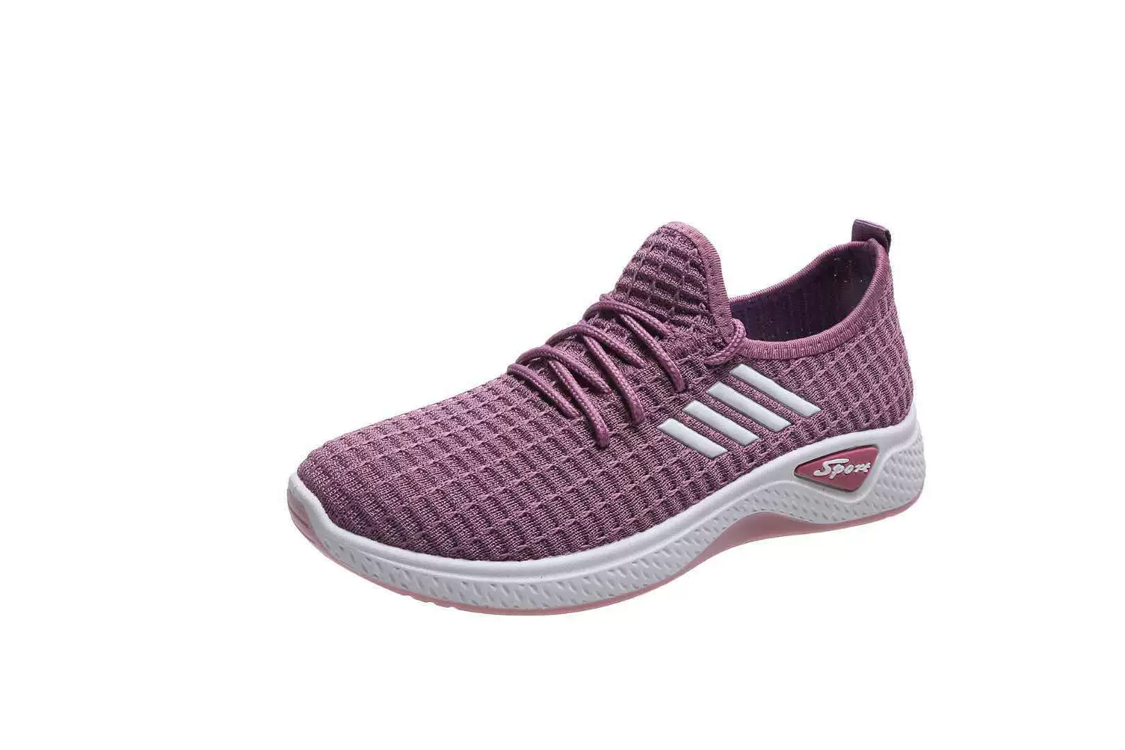 Women’s sports shoes, breathable knit upper, lightweight casual sneakers, sizes 36–40