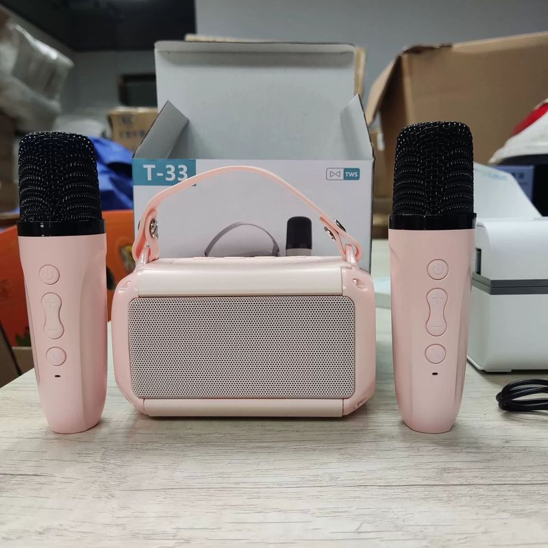 クロスボーダー爆金T33 bluetoothスピーカー無線マイク子供歌音響家庭KTV屋外便利式|undefined