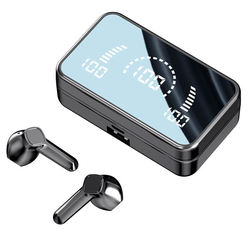 クロスボーダー爆型bluetoothイヤホン鏡面大画面無線両耳工場直供プライベートモードtws携帯電話イヤホン通v9|undefined