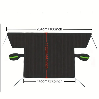 Thickeneded Aluminized Film Sunshade, Car snow shield