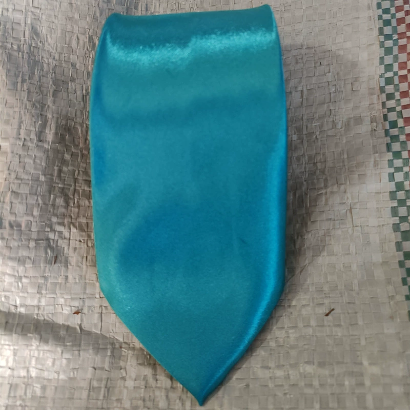 Tie (Yazhi) 8 cm Width, Handmade Business Necktie, Plain Satin Look, Multi-Color Options