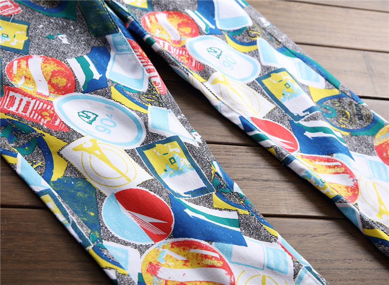 Quattro stagioni nuovi jeans stampati digitali elastici stereo 3D da uomo # 039; collant da uomo per parrucchiere da parrucchiere # 039; 5005_voghion.com