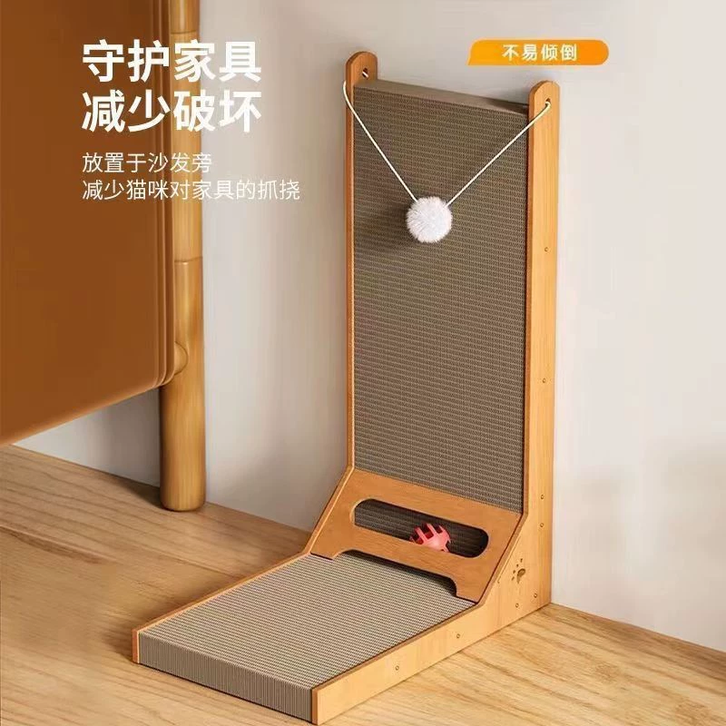 L тип кошачий захват вертикальный износостойкий горячий продукт гофрированная бумага большой кошачий коготь доска устойчивый к царапинам диван для кошек