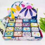 Маленькая прямоугольная жестяная коробка, 32 шт