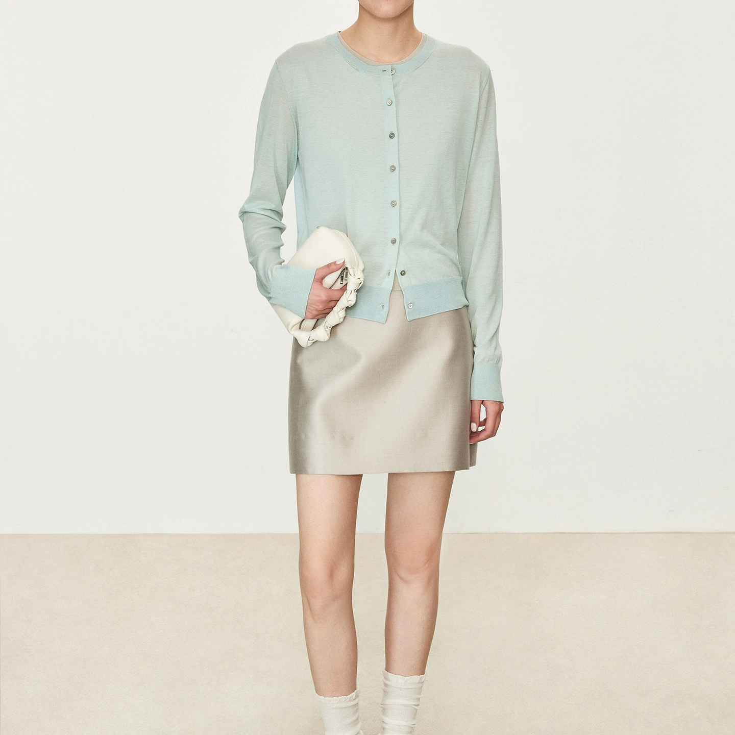 Лёгкий дышащий триакетатный кардиган JOC из тенселя, светлый весенний цвет, многослойный, с защитой от солнца