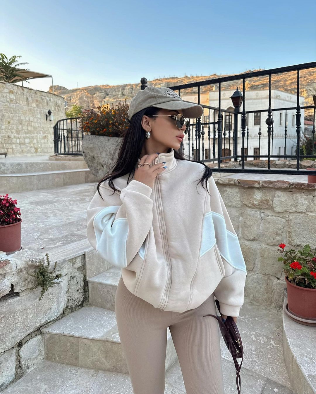 Women's Clothing Loose Casual Versatile Top Long Sleeve Color Block Stand Collar Jacket for Women_voghion.com