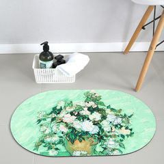 Diatomaceous Earth Shape Soft Mat Water Absorbent Bathroom Luxury Mat Entrance Rugs Bathroom Door Mat Toilet Non-Slip Foot Mat