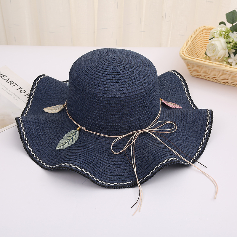 Femmes Pastorale Style Simple Bloc De Couleur Avant-toit Plat Chapeau De Paille display picture 8