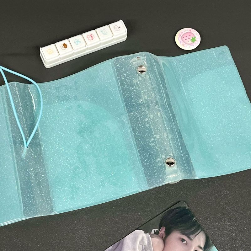 薄荷绿苏打m5活页手账本可拆卸小众拍立得收纳册卡册简约高级耐用|undefined