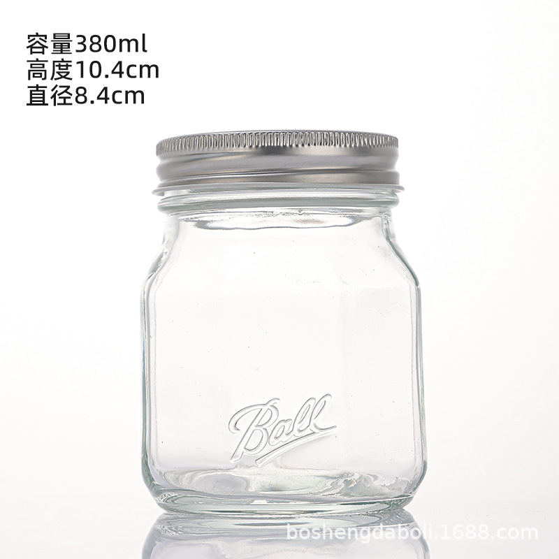380ml 은색 캡, 투명